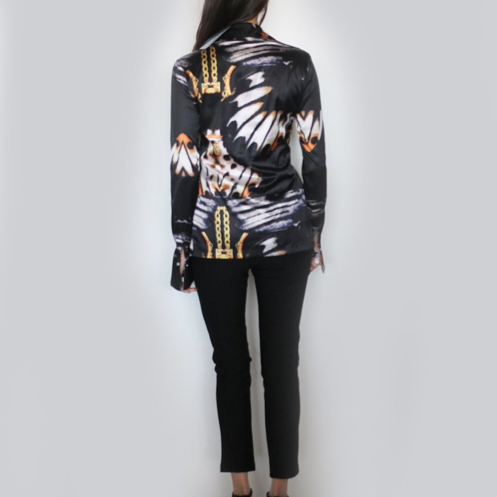 Colorful Pattern Blouse-1710 - Picture 3 of 11